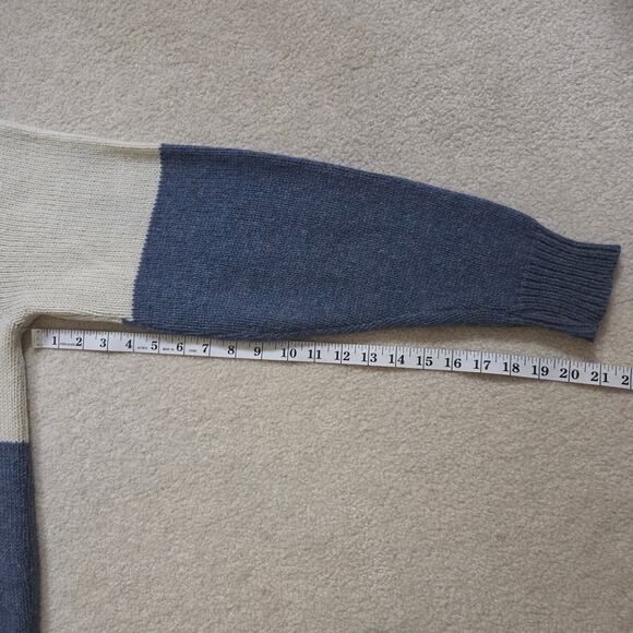 Vintage Castle Square Men's L Wool Blend Knit Pullover Crew Neck Sweater - Picture 7 of 10